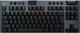 Logitech G915 X LIGHTSPEED TKL Mechanical Gaming Keyboard, Tactile Switches, Double-Shot PBT Keycaps, LIGHTSYNC RGB Backlighting, Tri-Mode Connectivity, US English Layout, Black